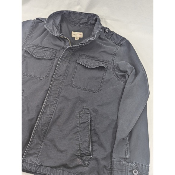 Article 365 Jacket Black XL Chore Button Up Full Zip Utility Black Military Coat - Picture 1 of 8